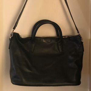 Barney’s New York Black Leather Monica Satchel